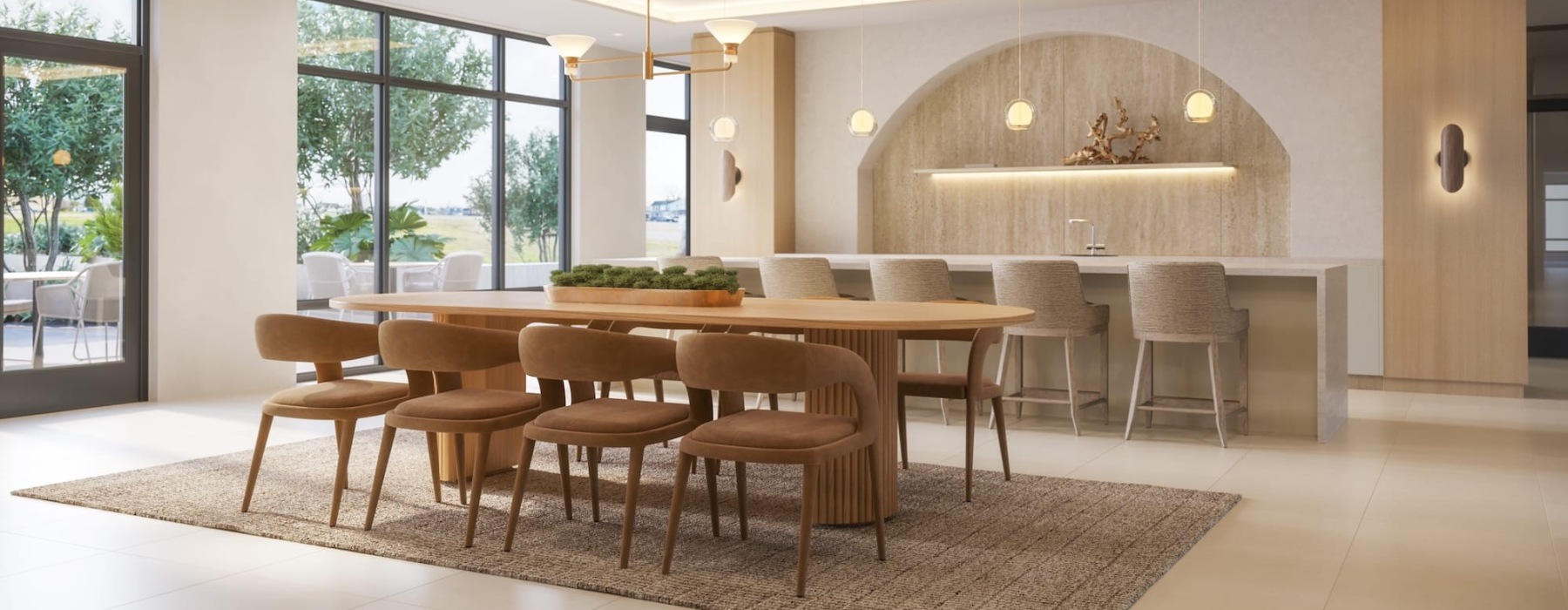 lounge in a bright room with ample seating